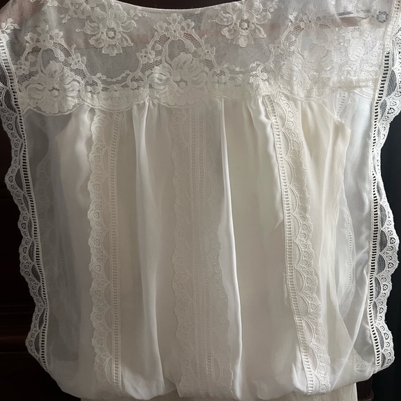 Vintage Jessica McClintock Short Ivory Dress Size 12 ,Court House Wedding Dress - Picture 13 of 16